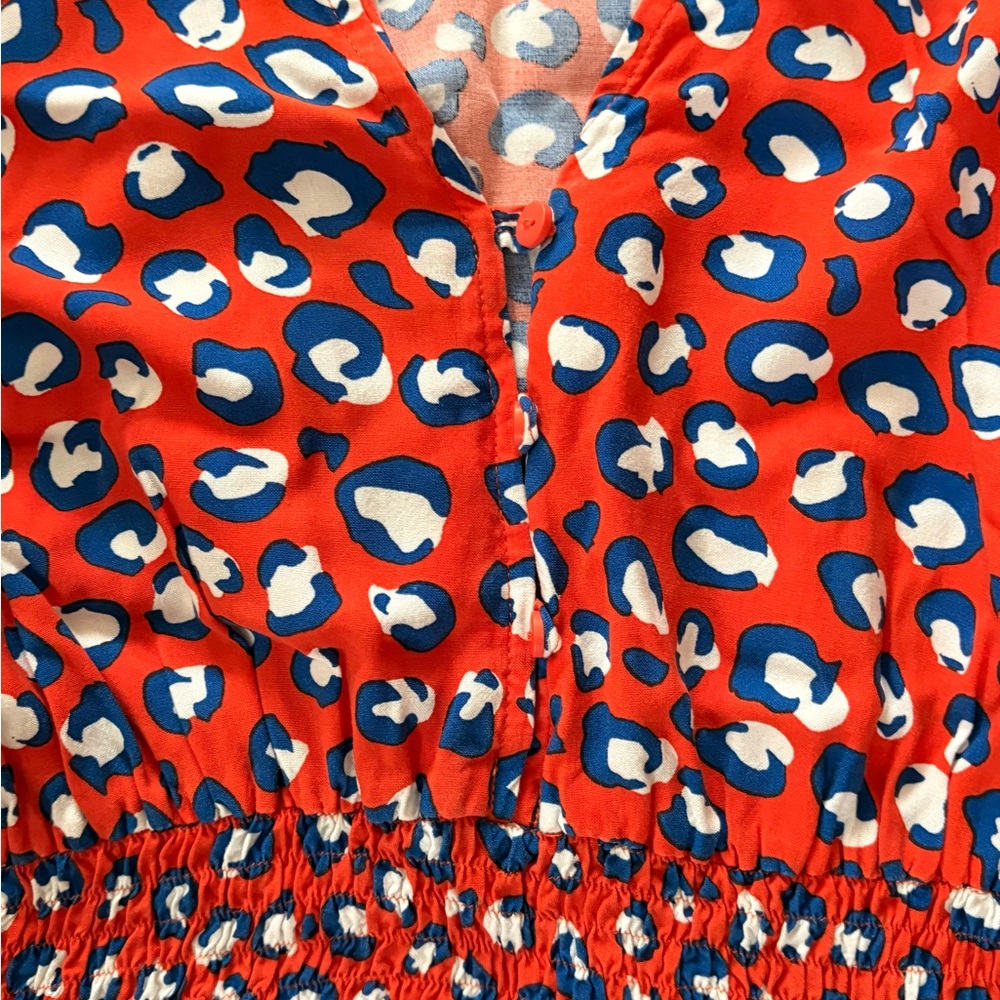 The Drop Grace Atwood Stylish Red Leopard Print Dress - Picture 4 of 6